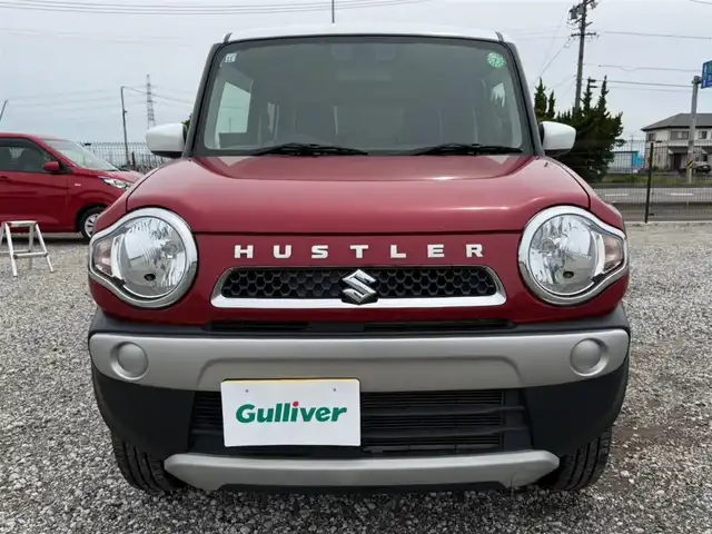 スズキ ハスラー G 茨城県 2019(令1)年 5.9万km フェニックスレッドパール/ホワイト2トーンルーフ 〇ワンオーナー/〇OPホワイトルーフ/〇社外ナビ/〇フルセグTV/〇デュアルカメラブレーキサポート/〇シートヒーター/〇純正１５インチスチールホイール/〇電動格納ミラー/〇キーレス/プッシュスタート/〇禁煙車