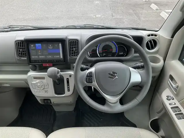 スズキ エブリィ ワゴン PZターボ スペシャル 滋賀県 2024(令6)年 0.7万km モスグレーメタリック 4WD ターボ車/車検9年11月まで/カロッツェリア8インチメモリナビ/　フルセグテレビ　Bluetooth対応/　DVD再生機能/バックカメラ/純正LEDヘッドライト/オートステップ/両側パワースライドドア/純正14インチアルミホイール/運転席シートヒーター/アイドリングストップ/プッシュスタート/ETC/保証書/取扱説明書