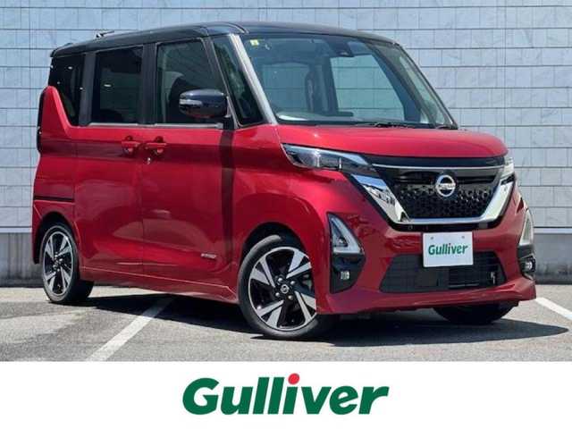 日産 ルークス HWS Gターボ プロパイロットED 大阪府 2020(令2)年 2.3万km スパークリングレッド/ブラック ナビ　/フルセグ　/Ｂｌｕｅｔｏｏｔｈ　/全方位カメラ　/両側パワースライドドア　/ＬＥＤヘッドライト　/オートハイビーム　/プロパイロット　/レーダークルーズコントロール　/ＥＴＣ　/フロアーマット　/スマートキー