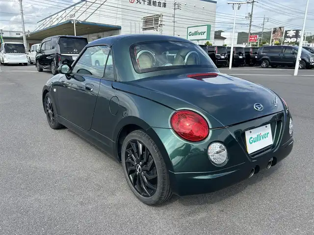 ダイハツ コペン アクティブトップ 岡山県 2010(平22)年 10.9万km ダークグリーンマイカ 登録時走行距離108801km/社外ナビ/フルセグTV(AM.FM.CD.DVD.TV.BT)/ETC/ターボ/ドライブレコーダー/シートヒーター/15インチ社外AW/社外フロアマット/電動開閉ルーフ
