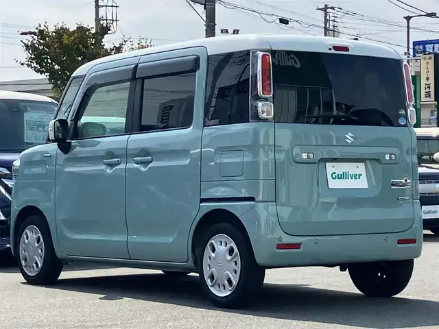 スズキ スペーシア HYBRID X 静岡県 2021(令3)年 2.5万km オフブルーメタリック/ホワイト2トーン 8インチナビ（CD/DVD/BT/フルセグ）/全方位カメラ/ドライブレコーダー前後/ETC/オートエアコン/スマートキー/スペアキー1本/レーダークルーズコントロール/USB入力端子/純正フロアマット/D席シートヒーター/両側パワースライドドア/ABS/横滑り防止装置/コーナーセンサー/レーンキープアシスト/オートライト/オートマチックハイビーム/盗難防止装置/LEDヘッドライト/W+サイドエアバック/衝突軽減システム/ヘッドアップディスプレイ/エンジンスタートボタン/パワーウィンドウ/パワーステアリング
