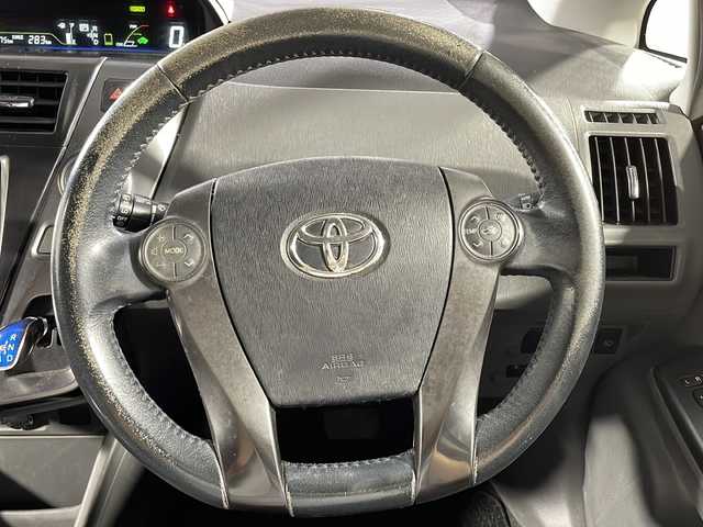 トヨタ プリウス α S チューンブラック 沖縄県 2014(平26)年 18.8万km ホワイトパールクリスタルシャイン 禁煙車/純正7インチナビ/AM/FM/CD/DVD/フルセグTV/Bluetooth/バックカメラ/モデリスタエアロ/ステアリングリモコン/ビルトインETC/カーテンエアバッグ/社外17インチアルミホイール/カーテンエアバッグ/ドアバイザー/純正フロアマット/LEDヘッドライト/プッシュスタート/スペアキー有/ABS