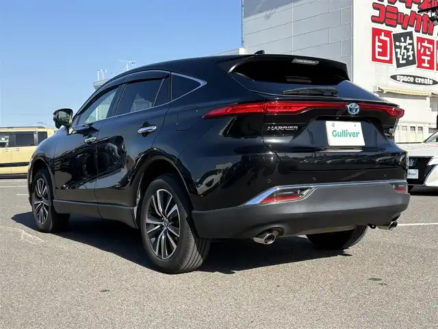 トヨタ ハリアー ハイブリッド G 大分県 2021(令3)年 4.1万km プレシャスブラックパール ・純正ナビ(USB/BT/AUX/Miracast)/・バックカメラ/・フルセグテレビ/・プリクラッシュセーフティ/・コーナーセンサー/・ETC/・レーダークルーズコントロール/・プリクラッシュセーフティ/・ブラインドスポットモニター/・MTモード付きAT/・オートハイビーム/・デジタルインナーミラー/・スマートキー/・プッシュスタートボタン