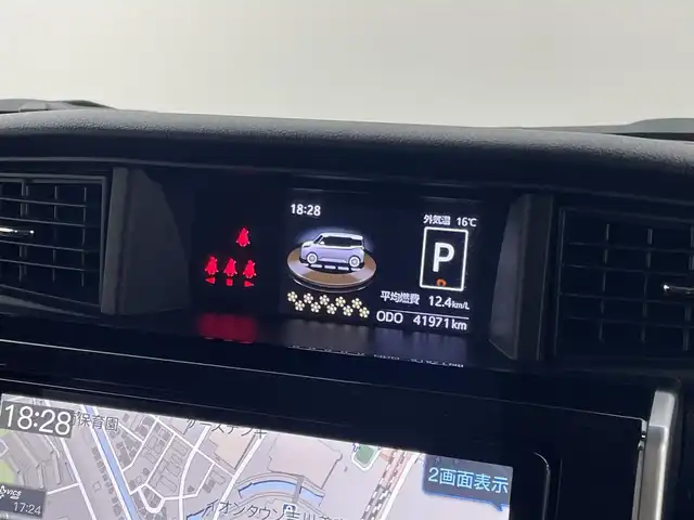 ダイハツ トール カスタムG ターボ 埼玉県 2021(令3)年 4.2万km ブラックマイカメタリック/コンパーノレッド スマートアシスト　純正９インチナビ　パノラマモニター　ビルトインＥＴＣ２．０　ドライブレコーダー　アダプティブクルーズコントロール　純正アルミホイール　スマートキー　オートライト　ＬＥＤライト　地デジ