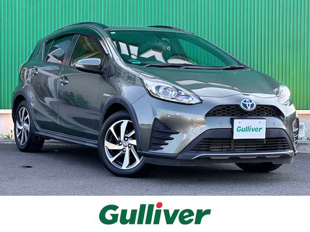 トヨタ アクア クロスオーバー グラム 宮城県 2019(令1)年 6.6万km オリーブマイカM ビューティパッケージ/・ナノイー/・シートヒーター/＝＝＝/セーフティセンス/・プリクラッシュセーフティ/・レーンディパーチャーアラート/・オートマチックハイビーム/先行車発進告知機能/インテリジェントクリアランスソナー/社外ナビ/・CD/DVD/・Bluetooth/・フルセグTV/バックカメラ/ETC/ドライブレコーダー/革巻きステアリング/オートライト/スマートキー/プッシュスタート/電動格納ミラー/ルーフレール/純正16インチAW/純正フロアマット/ドアバイザー/Wエアバッグ