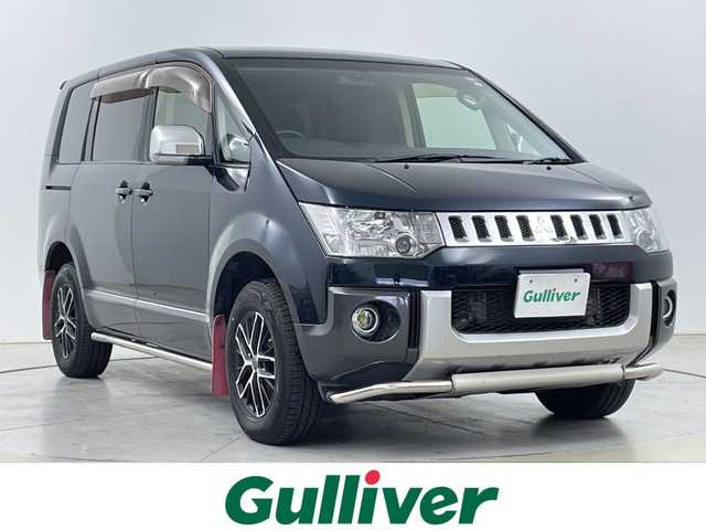 三菱 デリカＤ：５ D－Power package 道東・釧路十勝 2013(平25)年 13.2万km ＤグリーンⅡ ・４WD/・carrozzera8インチナビ/・DVD.CD.SD.MS.BT.フルセグ/・バックカメラ /・carrozzeraフリップダウン モニター/・社外バンパーガード（F.R)/・社外サイドステップ/社外マットガード（赤）/・両側パワースライドドア /・社外エンジンスターター/・HIDライト/オートライト/・パドルシフト/リアヒーターダクト/・ビルトインETC/・スマートキー