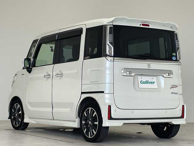 スズキ スペーシア カスタム HYBRID XS ターボ 愛知県 2018(平30)年 8.4万km ピュアホワイトP 8型ナビ/ワンセグ/バックカメラ/両側パワースライドドア/LEDヘッドライト/ETC/Bluetooth/CD DVD/クルーズコントロール/衝突軽減システム/パドルシフト/シートヒーター/スマートキー/プッシュスタート/純正アルミホイール