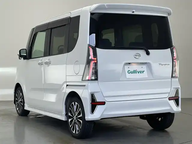 ダイハツ タント カスタム RS 愛知県 2019(令1)年 2万km シャイニングホワイトパール 純正９型ナビ　全方位カメラ　両側パワスラ　禁煙　黒ハーフレザー　フルセグＴＶ　ＤＶＤ再生　シートヒーター　スマートアシストIII　衝突軽減　純正ドラレコ　アイドリングストップ　プッシュスタート　フォグ