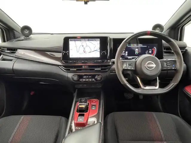 日産 オーラ ニスモ 熊本県 2022(令4)年 5.8万km ピュアホワイトパール / スーパーブラック 2トーン ニスモフルエアロ/純正9インチナビXJ4A（フルセグ・ＢＴ・ApplCarPlay・ＨＤＭＩ・ＵＳＢ）/全周囲カメラ　/純正前方ドライブレコーダー（DH5ーS）　/ビルトインＥＴＣ２．０　/レーダークルーズコントロール/プロパイロット　/ブラインドスポットモニター　/インテリジェントエマージェンシーブレーキ/ダウンヒルアシスト/置くだけ充電/前後クリアランスソナー/純正フロアマット/純正17インチAW/オートライト/オートマチックハイビーム/LEDヘッドライト/フォグランプ/スマートキー/プッシュスタート