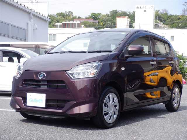 ダイハツ ミラ イース X SAⅢ 静岡県 2017(平29)年 2万km プラムブラウンクリスタルマイカ  ワンオーナー(保証書あり）/ 走行：19830km(登録時)/ スマートアシスト III/ 純正CDオーディオ/ 前方 純正ドライブレコーダー/ リモコンキー/ 純正LEDヘッドライト/ コーナーセンサー/ 純正フロアマット/ ドアバイザー
