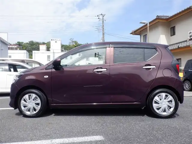ダイハツ ミラ イース X SAⅢ 静岡県 2017(平29)年 2万km プラムブラウンクリスタルマイカ  ワンオーナー(保証書あり）/ 走行：19830km(登録時)/ スマートアシスト III/ 純正CDオーディオ/ 前方 純正ドライブレコーダー/ リモコンキー/ 純正LEDヘッドライト/ コーナーセンサー/ 純正フロアマット/ ドアバイザー