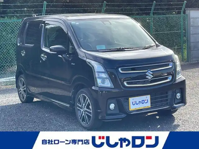 スズキ ワゴンＲ スティングレー HYBRID X 埼玉県 2017(平29)年 8.8万km ブルーイッシュブラックパール3 (株)IDOMが運営する【じしゃロン鳩ヶ谷店】の自社ローン専用車両になりますこちらは現金またはオートローンご利用時の価格です。自社ローンご希望の方は別途その旨お申付け下さい/全方位モニター付きメモリーナビ/　(CD/DVD/AUX/USB/Bluetooth接続)/フルセグテレビ/ビルドインＥＴＣ/デュアルセンサーブレーキサポート/ヘッドアップディスプレイ/車線逸脱警報機能/ハイビームアシスト機能/シートヒーター/ＬＥＤヘッドライト