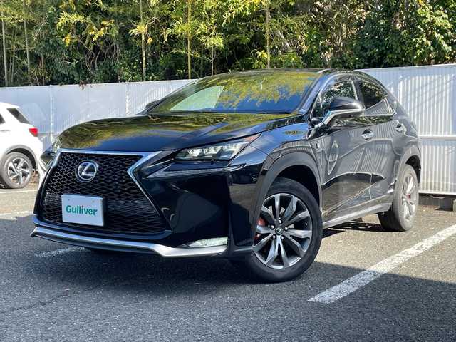 レクサス ＮＸ 300h Fスポーツ 茨城県 2014(平26)年 10.3万km スターライトブラックガラスフレーク 純正ナビ【AM/FM/DVD・BT/フルセグ】/サンルーフ/クルーズコントロール/レザーシート/バックカメラ/ステアリング制御装置/メモリシート/エアシート（D+N席）/シートヒーター（D+N席）/パワーシート（全席）/ETC/ドライブレコーダー/3眼LEDライト/コーナーセンサー/ステアリングヒーター/パドルシフト/イモビライザー/取扱説明書/スペアキー×１/カードキー×１
