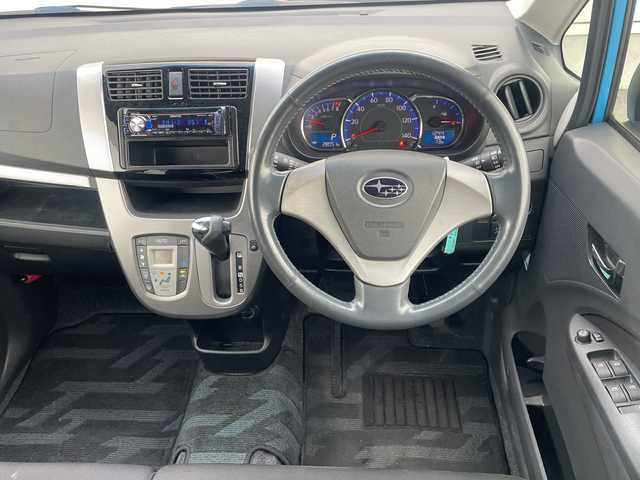 スバル ステラ カスタム R スマートアシスト 長野県 2013(平25)年 2.8万km ファインブルーマイカメタリック ・社外オーディオ/・スマートアシスト/・横滑り防止装置/・アイドリングストップ/・純正14インチアルミホイール/・HIDヘッドライト/・オートライト/・ウィンカーミラー/・電動格納ミラー/・スマートキー/・エンジンプッシュスタート/・フロアマット