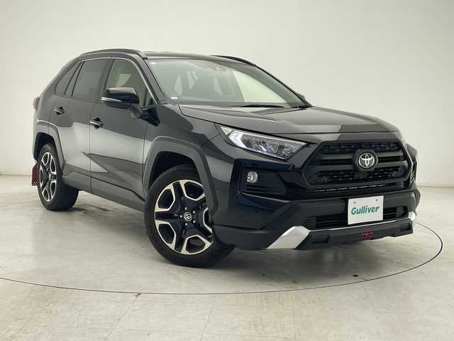 トヨタ ＲＡＶ４ アドベンチャー 千葉県 2021(令3)年 2.7万km アティチュードブラックマイカ TRDフロントロアガーニッシュ/純正ディスプレイオーディオ/バックカメラ/レーダー探知機/ステアリングリモコン/純正ビルトインETC/トヨタセーフティセンス/ISOFIX/レザーシート/パワーシート/LEDヘッドライト