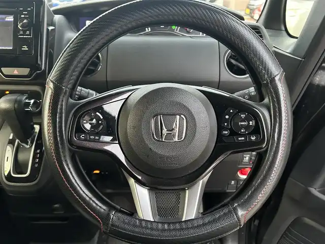 ホンダ Ｎ ＢＯＸ カスタム G L ホンダセンシング 広島県 2018(平30)年 3.8万km プレミアムグラマラスブロンズP 純正サマータイヤ有/禁煙車/純正メモリナビ/(BT/CD/USB/iPod)/純正14インチAW/バックカメラ/追従機能付きクルーズコントロール/コーナーセンサー/プッシュスタート/両側パワースライドドア/オートライト/オートマチックハイビーム/純正LEDヘッドライト/ビルトインETC/純正フロアマット/ベンチシート/ドラレコ
