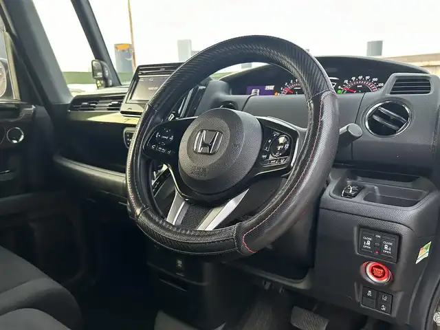 ホンダ Ｎ ＢＯＸ カスタム G L ホンダセンシング 広島県 2018(平30)年 3.8万km プレミアムグラマラスブロンズP 純正サマータイヤ有/禁煙車/純正メモリナビ/(BT/CD/USB/iPod)/純正14インチAW/バックカメラ/追従機能付きクルーズコントロール/コーナーセンサー/プッシュスタート/両側パワースライドドア/オートライト/オートマチックハイビーム/純正LEDヘッドライト/ビルトインETC/純正フロアマット/ベンチシート/ドラレコ