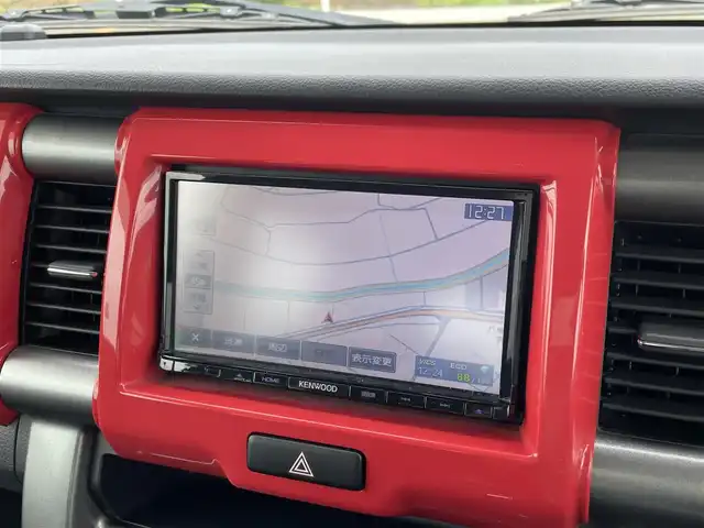 スズキ ハスラー Jスタイル 佐賀県 2015(平27)年 8.5万km フェニックスレッドパール/ホワイト2トーンルーフ 社外メモリーナビゲーション/・フルセグTV/CD/DVD/SD/USB/バックカメラ/ビルトインETC/衝突被害軽減ブレーキ/横滑り防止装置/DN席シートヒーター/ISOFIX対応/革巻きステアリング/ステアリングリモコン/純正キセノンヘッドライト/純正LEDフォグランプ/純正オールシーズンフロアマット/純正ドアバイザ―/新車保証書/取扱説明書/スペアキー１本