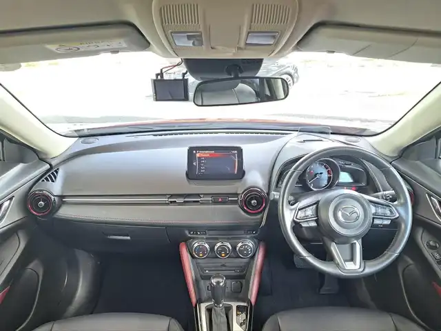 マツダ ＣＸ－３ 20S プロアクティブ 大阪府 2017(平29)年 7.6万km ソウルレッドクリスタルM /禁煙車//純正ナビ・TV/BT/USB/CD/DVD/AUX//バックカメラ//ドライビングポジションサポートパッケージ/・D席メモリー付きパワーシート//ヘッドアップディスプレー//ビルトインETC//パーキングソナー//前後ドラレコ【AMEX-A07】//純正18AW//ステアリングヒーター//衝突軽減ブレーキ//レーンキープアシスト//ブラインドスポットモニター//ハーフレザーシート