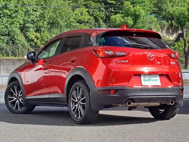 マツダ ＣＸ－３ 20S プロアクティブ 大阪府 2017(平29)年 7.6万km ソウルレッドクリスタルM /禁煙車//純正ナビ・TV/BT/USB/CD/DVD/AUX//バックカメラ//ドライビングポジションサポートパッケージ/・D席メモリー付きパワーシート//ヘッドアップディスプレー//ビルトインETC//パーキングソナー//前後ドラレコ【AMEX-A07】//純正18AW//ステアリングヒーター//衝突軽減ブレーキ//レーンキープアシスト//ブラインドスポットモニター//ハーフレザーシート