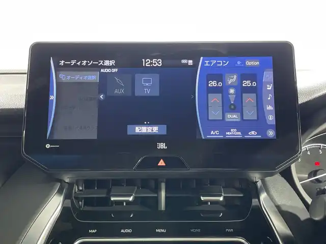 トヨタ ハリアー Z レザーパッケージ 神奈川県 2020(令2)年 3万km プレシャスブラックパール 12.3型純正ディスプレイオーディオ/AM　FM　Bluetooth　USB　miracast　AUX　フルセグ　AppleCarPlay AndroidAuto/パノラミックビューモニター/JBLプレミアムサウンドシステム/セーフティセンス/レーダークルーズコントロール/プリクラッシュセーフティ/ブラインドスポットモニター/レーントレーシングアシスト/ロードサインアシスト/リアクロストラフィックアラート/ヘッドアップディスプレイ/ステアリングヒーター/前席パワーシート/前席シートヒーター/前席シートベンチレーション/運転席シートメモリー/純正ビルトインETC2.0/デジタルインナーミラー/純正前後ドライブレコーダー/パワーバックドア/LEDヘッドライト/オートライト/オートマチックハイビーム/純正19インチアルミホイル