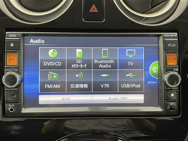 日産 ノート メダリスト 富山県 2013(平25)年 7.5万km スーパーブラック ワンオーナー/純正ナビ（MC313D-W）/フルセグTV/全方位カメラ/ハーフレザーシート/プッシュスタート/スマートキー/LED/オートライト/アイドリングストップ/横滑り防止装置/ETC/ヘッドライトレベライザー/革巻きステアリング/保証書/取扱説明書