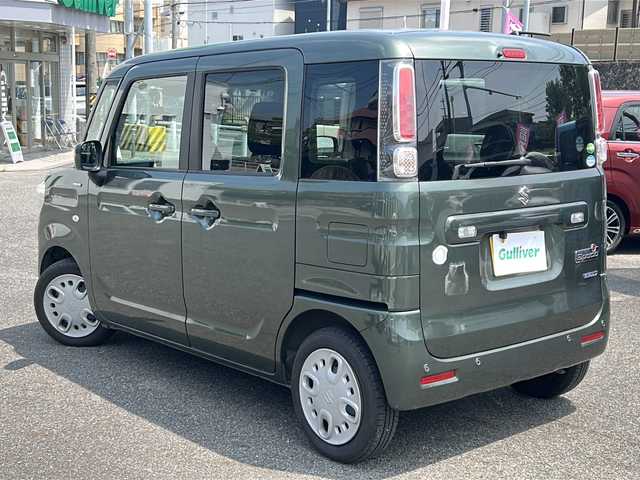 スズキ スペーシア HYBRID G 愛知県 2021(令3)年 5.4万km クールカーキPM /禁煙車//社外ナビTV/　(AVIC-MRZ99)//ドライブレコーダー//ETC//両側スライドドア//デュアルカメラブレーキサポート//レーンディパーチャーウォーニング//電動格納ミラー//プッシュスタート//オートライト//プッシュスタート//アイドリングストップ//パーキングセンサー//横滑り防止装置//純正フロアマット//新車保証書//取扱説明書