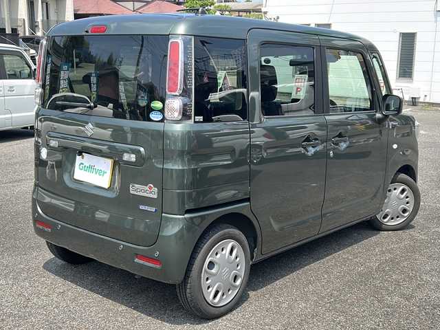 スズキ スペーシア HYBRID G 愛知県 2021(令3)年 5.4万km クールカーキPM /禁煙車//社外ナビTV/　(AVIC-MRZ99)//ドライブレコーダー//ETC//両側スライドドア//デュアルカメラブレーキサポート//レーンディパーチャーウォーニング//電動格納ミラー//プッシュスタート//オートライト//プッシュスタート//アイドリングストップ//パーキングセンサー//横滑り防止装置//純正フロアマット//新車保証書//取扱説明書