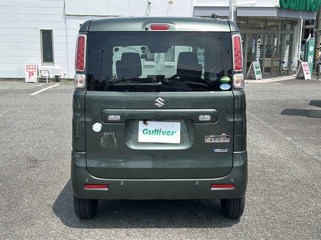 スズキ スペーシア HYBRID G 愛知県 2021(令3)年 5.4万km クールカーキPM /禁煙車//社外ナビTV/　(AVIC-MRZ99)//ドライブレコーダー//ETC//両側スライドドア//デュアルカメラブレーキサポート//レーンディパーチャーウォーニング//電動格納ミラー//プッシュスタート//オートライト//プッシュスタート//アイドリングストップ//パーキングセンサー//横滑り防止装置//純正フロアマット//新車保証書//取扱説明書