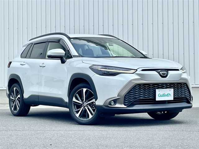 トヨタ カローラ クロス Z 群馬県 2023(令5)年 4万km プラチナホワイトパールマイカ トヨタセーフティセンス/・PCS/・LTA/・BSM/・RCTA/・PKSB/純正ディスプレイオーディオ(FM/AM/BT/ナビ)/フルセグTV/全方位カメラ/前席シートヒーター/運転席パワーシート/レーダークルーズコントロール/ビルトインETC/パワーバックドア/LEDヘッドライト/社外前後ドラレコ/純正フロアマット/純正18インチアルミホイール/オートライト/オートマチックハイビーム/取扱説明書/保証書/スペアキー