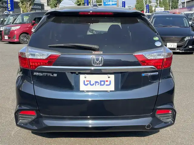 ホンダ シャトル ハイブリッド 東京都 2016(平28)年 8.1万km ミッドナイトブルービームM (株)IDOMが運営する【じしゃロン昭島店】の自社ローン専用車両になります。こちらは現金またはオートローンご利用時の価格です。自社ローンご希望の方は別途その旨お申付け下さい/衝突被害軽減システム/社外ナビ（TV・HDD・CD・DVD）/バックカメラ・フロント/純正AW/スマートキー/プッシュスタートボタン/純正フロアマット/ETC/ハーフレザーシート