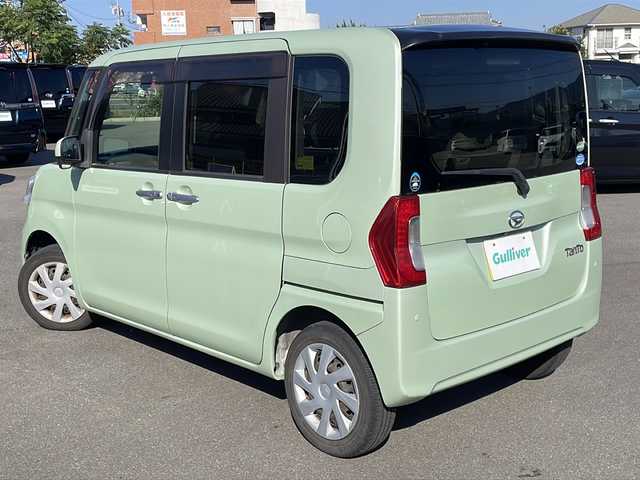 ダイハツ タント X SAⅡ 山口県 2015(平27)年 7.8万km シルキーグリーンP 純正ナビ/CD/DVD/Bluetooth/バックカメラ/片側パワースライドドア/衝突被害軽減システム/スマートキー /ETC/ドライブレコーダー/取扱説明書