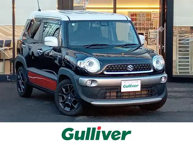 スズキ クロスビー HYBRID MZ 福井県 2018(平30)年 6.1万km スーパーブラックパール 3トーンコーディネート 4WD/純正8インチナビ（CN-RZ83）/・（フルセグTV/CD/DVD/Bluetooth）/デュアルセンサーブレーキサポート/レーンキープアシスト/ダウンヒルアシスト/クルーズコントロール/全方位カメラ/ETC/前後ドライブレコーダー/純正フロアマット/オートLEDライト/オートマチックハイビーム/純正16インチAW/スマートキー