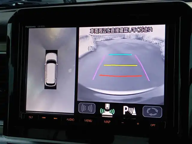 スズキ クロスビー HYBRID MZ 福井県 2018(平30)年 6.1万km スーパーブラックパール 3トーンコーディネート 4WD/純正8インチナビ（CN-RZ83）/・（フルセグTV/CD/DVD/Bluetooth）/デュアルセンサーブレーキサポート/レーンキープアシスト/ダウンヒルアシスト/クルーズコントロール/全方位カメラ/ETC/前後ドライブレコーダー/純正フロアマット/オートLEDライト/オートマチックハイビーム/純正16インチAW/スマートキー