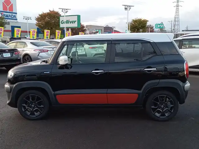 スズキ クロスビー HYBRID MZ 福井県 2018(平30)年 6.1万km スーパーブラックパール 3トーンコーディネート 4WD/純正8インチナビ（CN-RZ83）/・（フルセグTV/CD/DVD/Bluetooth）/デュアルセンサーブレーキサポート/レーンキープアシスト/ダウンヒルアシスト/クルーズコントロール/全方位カメラ/ETC/前後ドライブレコーダー/純正フロアマット/オートLEDライト/オートマチックハイビーム/純正16インチAW/スマートキー