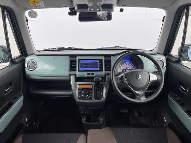 スズキ ハスラー タフワイルド 大分県 2018(平30)年 7.4万km オフブルーメタリック/ブラック 2トーン 社外ナビ（ＤＶＤ・フルセグTV）　/衝突軽減ブレーキ/純正フロアマット　/ビルトインＥＴＣ　/シートヒーター　/ステアリングスイッチ　/電動格納ミラー　/パワーウィンドウ　/スマートキー　/前ドライブレコーダー/オートライト