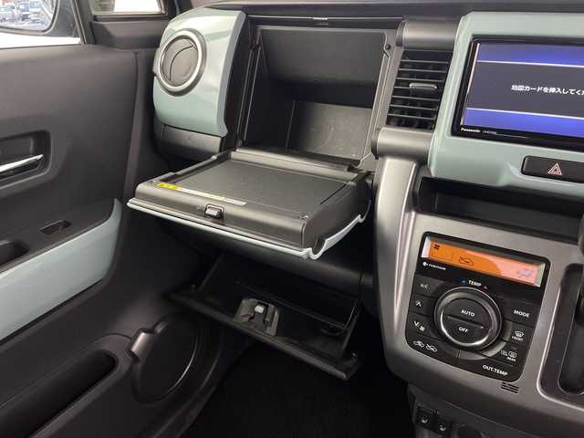 スズキ ハスラー タフワイルド 大分県 2018(平30)年 7.4万km オフブルーメタリック/ブラック 2トーン 社外ナビ（ＤＶＤ・フルセグTV）　/衝突軽減ブレーキ/純正フロアマット　/ビルトインＥＴＣ　/シートヒーター　/ステアリングスイッチ　/電動格納ミラー　/パワーウィンドウ　/スマートキー　/前ドライブレコーダー/オートライト