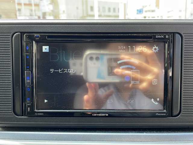 ダイハツ キャスト アクティバ X 沖縄県 2016(平28)年 8.6万km ブラックマイカメタリック 社外ディスプレイオーディオ/Bluetooth・CD・DVD/ETC/オートライト/スマートキー/電動格納ミラー