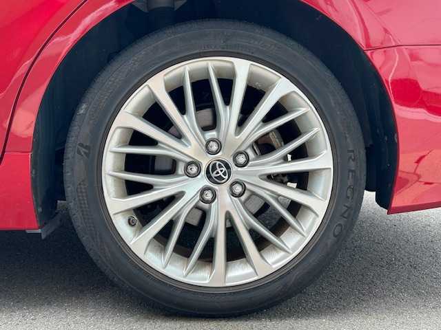 トヨタ カムリ G レザーパッケージ 静岡県 2018(平30)年 7.5万km エモーショナルレッドⅡ メーカーナビ　フルセグＴＶ　ＤＶＤ再生　Ｂｌｕｅｔｏｏｔｈ　ＵＳＢ接続　バックカメラ　ビルトインＥＴＣ　ドライブレコーダー　黒革シート　パワーシート　シートヒータ　レーダークルーズ　ＬＫＡ　ＢＳＭ