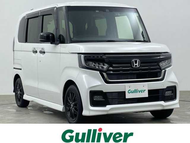 ホンダ Ｎ ＢＯＸ カスタム L スタイル+ブラック 大分県 2022(令4)年 5.3万km プラチナホワイトパール ホンダセンシング/・衝突軽減ブレーキ/・誤発進抑制機能/・後方誤発進抑制機能/・歩行者低減ステアリング/・アダブティブクルーズコントロール/・車線維持支援システム/・路外逸脱抑制機能/社外ナビ　/(CD/DVD/BT/USB/フルセグTV)/前後ドライブレコーダー/バックカメラ/前席シートヒーター/両側パワースライドドア/LEDオートライト/純正14インチアルミホイール/スマートキー/ETC