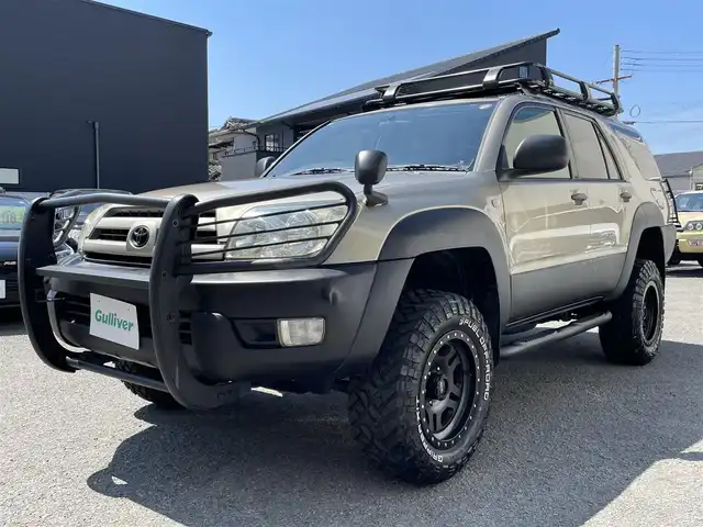 トヨタ ハイラックス サーフ SSR－X 和歌山県 2006(平18)年 8.9万km シャンパンマイカM 禁煙車/社外ナビ/CD.DVD.TV/サンルーフ/オフロードタイヤ/積み込みスタッドレスタイヤ/レザー調シートカバー/スペアキー
