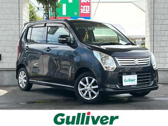 スズキ ワゴンＲ FX－LTD 東京都 2014(平26)年 9.6万km ブルーイッシュブラックパール3 ワンオーナー/純正ナビ【CD/DVD、iPod、ワンセグTV】/アイドリングストップ/純正フロアマット/純正アルミホイール/盗難防止装置/ABS/AAC/Wエアバッグ/スマートキー/スペアキー1本/保証書、取扱説明書