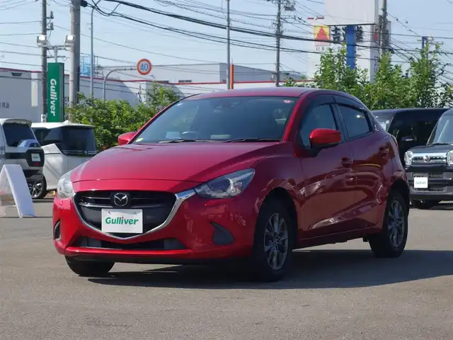 マツダ デミオ 13S ツーリング 山形県 2016(平28)年 3.8万km ソウルレッドプレミアムメタリック 4WD/衝突被害軽減システム/純正SDナビ/　　【CD DVD BT フルセグ USB AUX】/バックカメラ/レーダークルーズコントロール/LEDオートヘッドライト/シートヒーター/純正15インチアルミホイール/アイドリングストップ/コーナーセンサー/ステアリングスイッチ/MTモード付AT/電動格納ウィンカーミラー/BSM/スマートキー×2/ETC