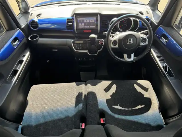 ホンダ Ｎ ＢＯＸ G ターボ SSパッケージ 滋賀県 2017(平29)年 4.3万km ブリリアントスポーティブルーメタリック2トーン 純正ナビ/(CD/DVD/フルセグ/Bluetooth)/バックカメラ/両側電動スライド/クルコン/シートヒーター(D/N)/ETC/純正ドラレコ/ステアリングスイッチ/スマートキー/プッシュスタート/HIDヘッドライト/オートライト