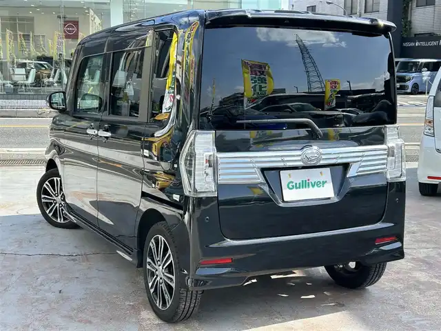 ダイハツ タント カスタム RS トップED SA Ⅲ 京都府 2018(平30)年 3.7万km ブラックマイカメタリック ワンオーナー　禁煙/37002キロ/車検：R09年3月9日まで有効/スマートアシストIII/社外SDナビ7インチワイド/フルセグTV/Bluetooth/純正エンジンスターター/両側パワースライド/バックカメラ/シートヒーター/ステアリングスイッチ/スマートキー２個/新車保証書/取扱説明書