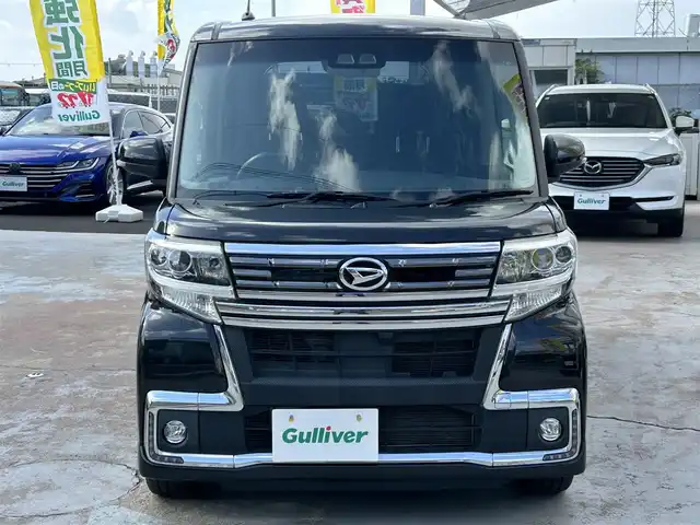 ダイハツ タント カスタム RS トップED SA Ⅲ 京都府 2018(平30)年 3.7万km ブラックマイカメタリック ワンオーナー　禁煙/37002キロ/車検：R09年3月9日まで有効/スマートアシストIII/社外SDナビ7インチワイド/フルセグTV/Bluetooth/純正エンジンスターター/両側パワースライド/バックカメラ/シートヒーター/ステアリングスイッチ/スマートキー２個/新車保証書/取扱説明書