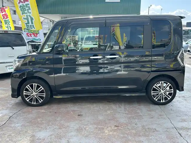 ダイハツ タント カスタム RS トップED SA Ⅲ 京都府 2018(平30)年 3.7万km ブラックマイカメタリック ワンオーナー　禁煙/37002キロ/車検：R09年3月9日まで有効/スマートアシストIII/社外SDナビ7インチワイド/フルセグTV/Bluetooth/純正エンジンスターター/両側パワースライド/バックカメラ/シートヒーター/ステアリングスイッチ/スマートキー２個/新車保証書/取扱説明書