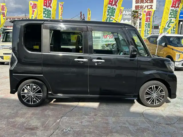 ダイハツ タント カスタム RS トップED SA Ⅲ 京都府 2018(平30)年 3.7万km ブラックマイカメタリック ワンオーナー　禁煙/37002キロ/車検：R09年3月9日まで有効/スマートアシストIII/社外SDナビ7インチワイド/フルセグTV/Bluetooth/純正エンジンスターター/両側パワースライド/バックカメラ/シートヒーター/ステアリングスイッチ/スマートキー２個/新車保証書/取扱説明書