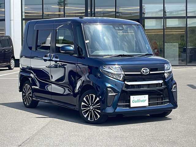ダイハツ タント カスタム RS 青森県 2019(令1)年 4.6万km レーザーブルークリスタルシャイン ・禁煙車/・４WD/・社外10インチメモリナビ/フルセグ/CD/DVD/・Bluetooth/・バックカメラ/・衝突軽減ブレーキ/・クルーズコントロール/・レーンキープアシスト/・横滑り防止装置/・盗難防止装置/・コーナーセンサー/・両側パワースライドドア/・オートライト/・LEDライト/・フォグランプ/・純正15インチアルミホイール/・前席シートヒーター/・ドライブレコーダー/・ETC/・スマートキー