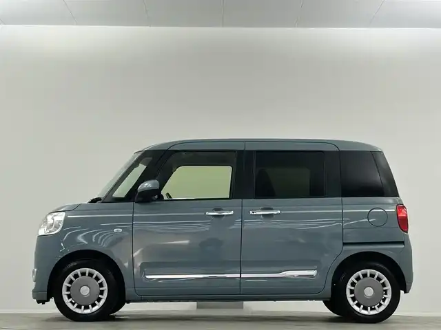 ダイハツ ムーヴ キャンバス セオリー G 埼玉県 2022(令4)年 1.1万km レイクブルーメタリック 純正ＤＡ　タイマー機能付き両側電動　ＥＴＣ　３６０°　前後ドラレコ　前席シートヒーター　バックカメラ　オートハイビーム　ＬＥＤヘッドライト　フルセグＴＶ　純正マット　プッシュスタート　ＵＳＢ　ＢＴ